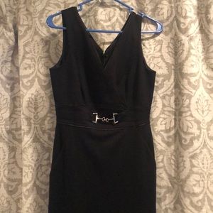 Sleeveless black dress